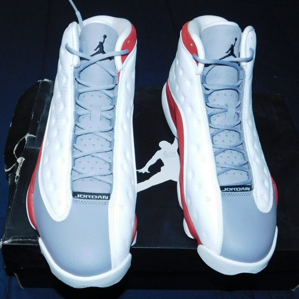 Nike Air Jordan retro Grey Toe Cememnt grey/true red 414571-126 size 11.5 new